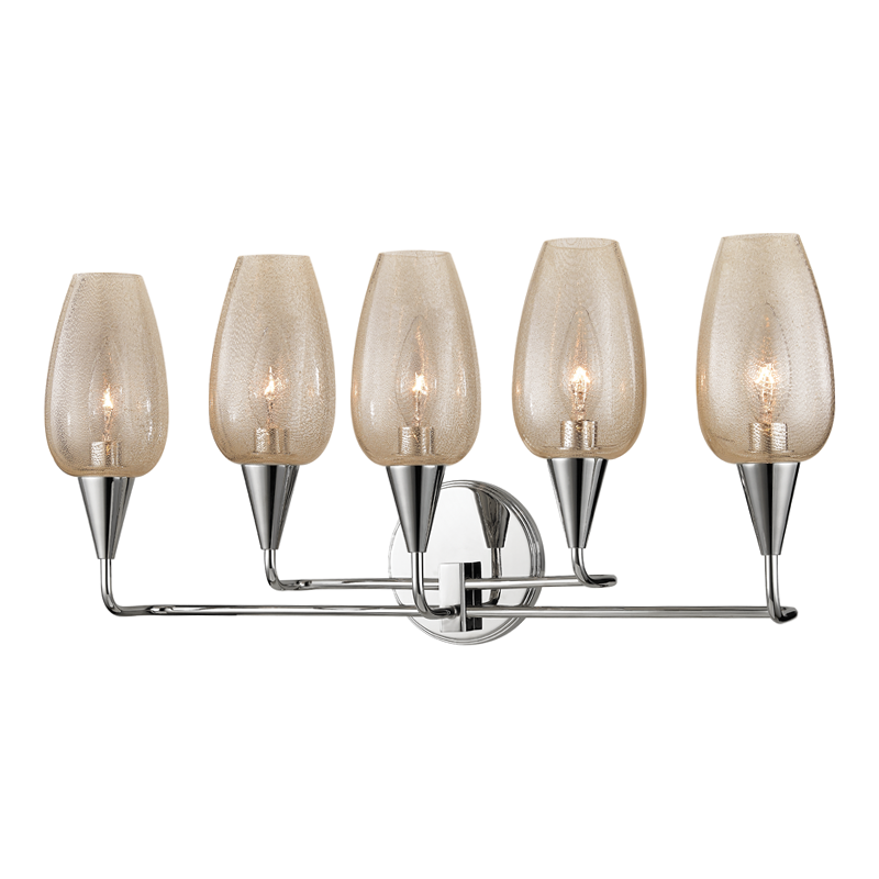 Longmont 5 Light Wall Sconce-Hudson Valley-HVL-4705-PN-Wall LightingPolished Nickel-2-France and Son