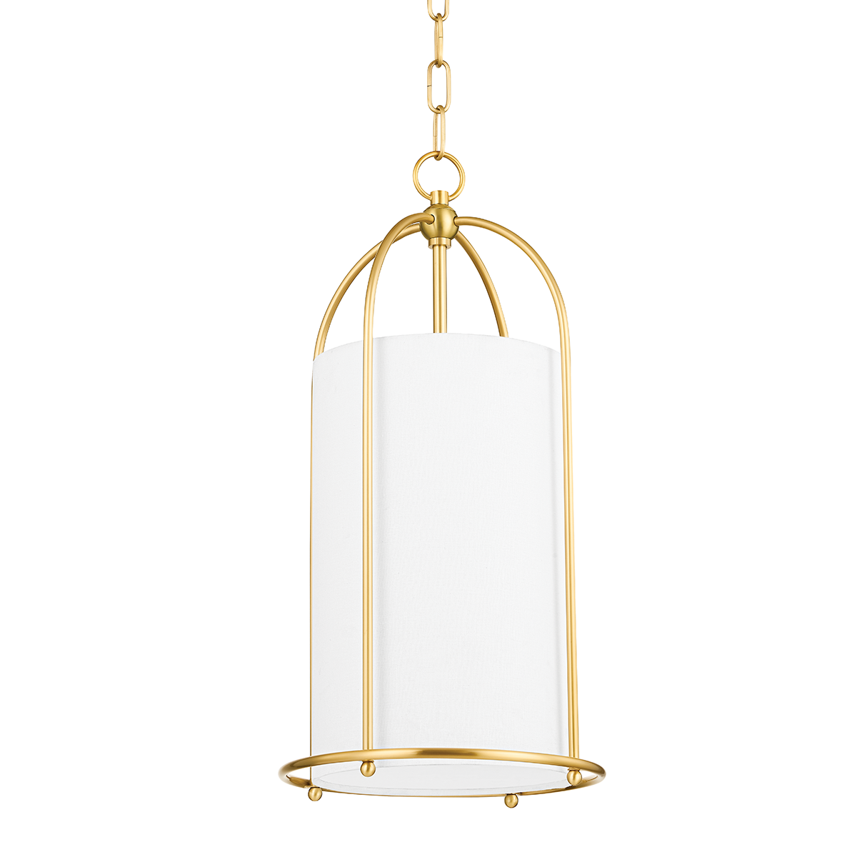 Orlando 1 Light Lantern - 11"-Hudson Valley-HVL-4810-AGB-Outdoor Post LanternsAged Brass-1-France and Son