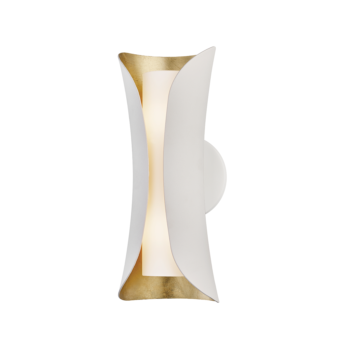 Josie 2 Light Wall Sconce-Mitzi-HVL-H315102-GL/WH-Outdoor Wall SconcesGold Leaf/White-2-France and Son