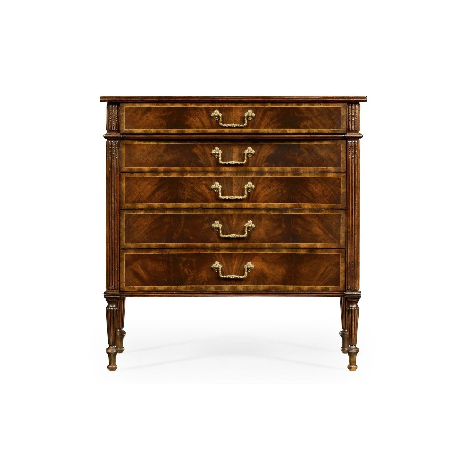 Mahogany Concave Chest of Drawers-Jonathan Charles-JCHARLES-493089-MAH-Dressers-2-France and Son