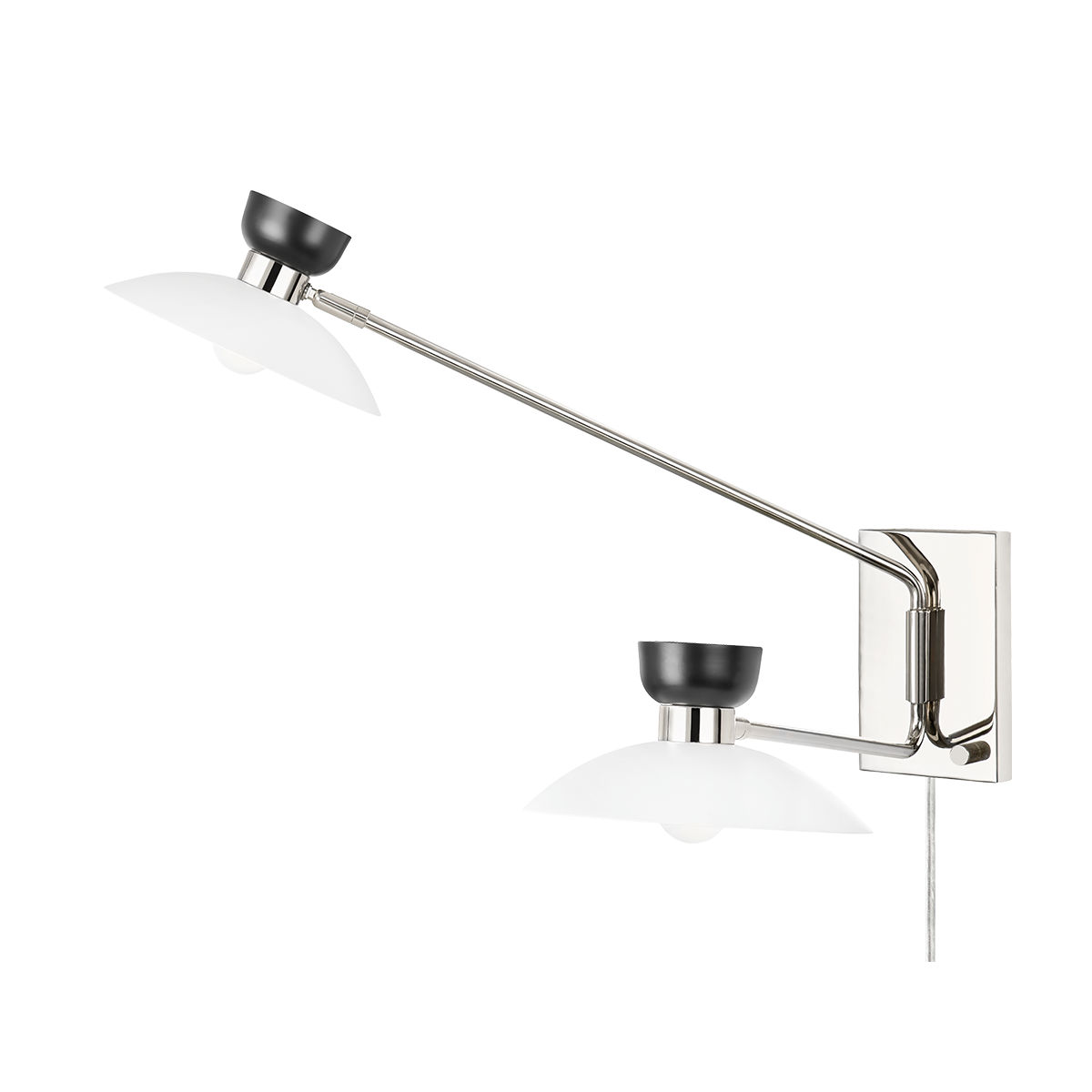 Whitley 2 Light Wall Sconce Plug In-Mitzi-HVL-HL481202-PN-Wall LightingPolished Nickel-2-France and Son