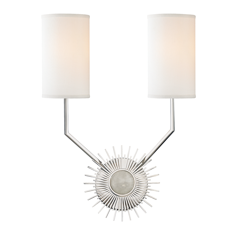 Borland 2 Light Wall Sconce-Hudson Valley-HVL-5512-PN-Wall LightingSilver-2-France and Son