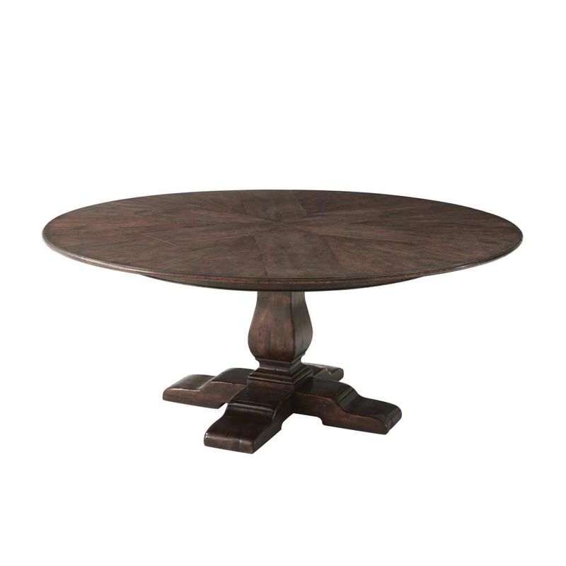 Victory Oak Jupe II Dining Table-Theodore Alexander-THEO-AL54038-Dining Tables-1-France and Son