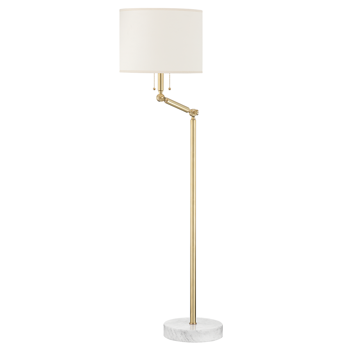 Essex 2 Light Floor Lamp-Hudson Valley-HVL-MDSL151-AGB-Floor LampsAged Brass-1-France and Son