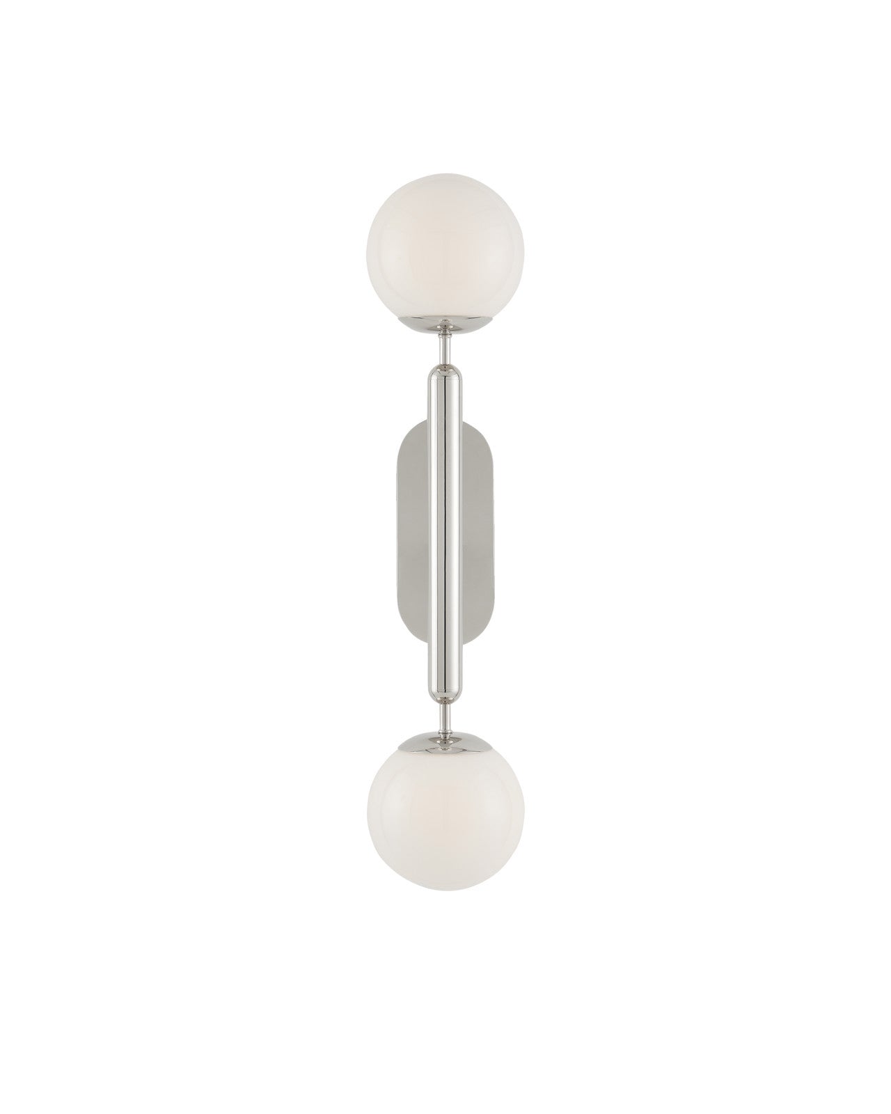 Barbican Double-Light Nickel Wall Sconce