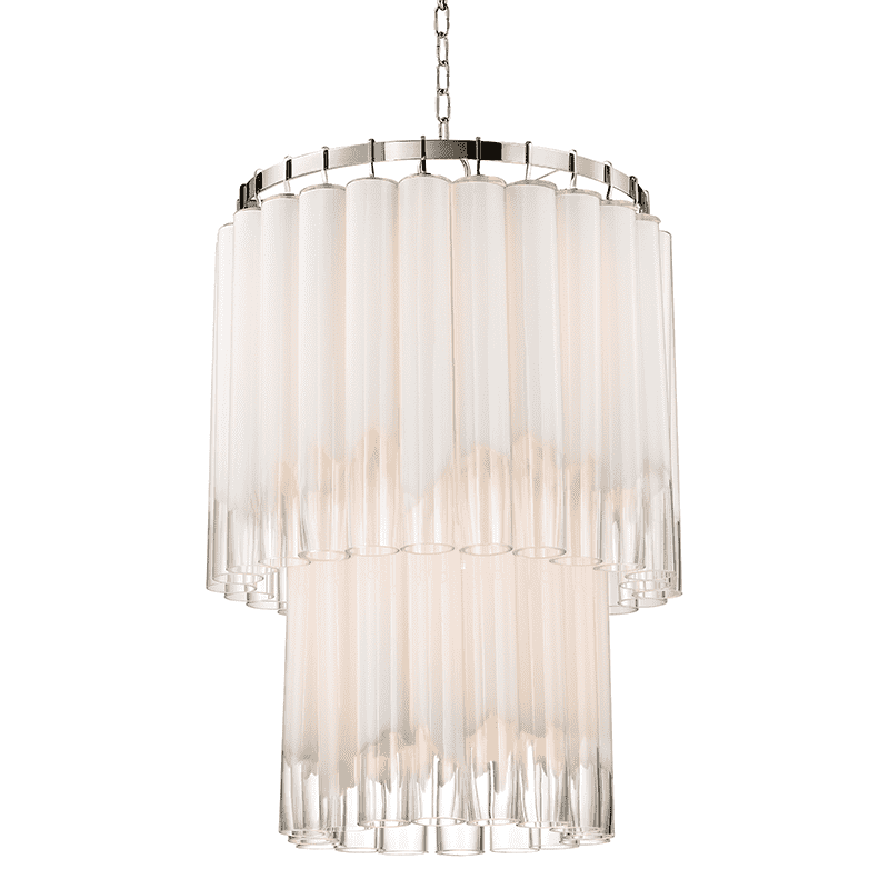 Tyrell 9 Light Pendant Polished Nickel-Hudson Valley-HVL-8924-PN-Pendants-1-France and Son