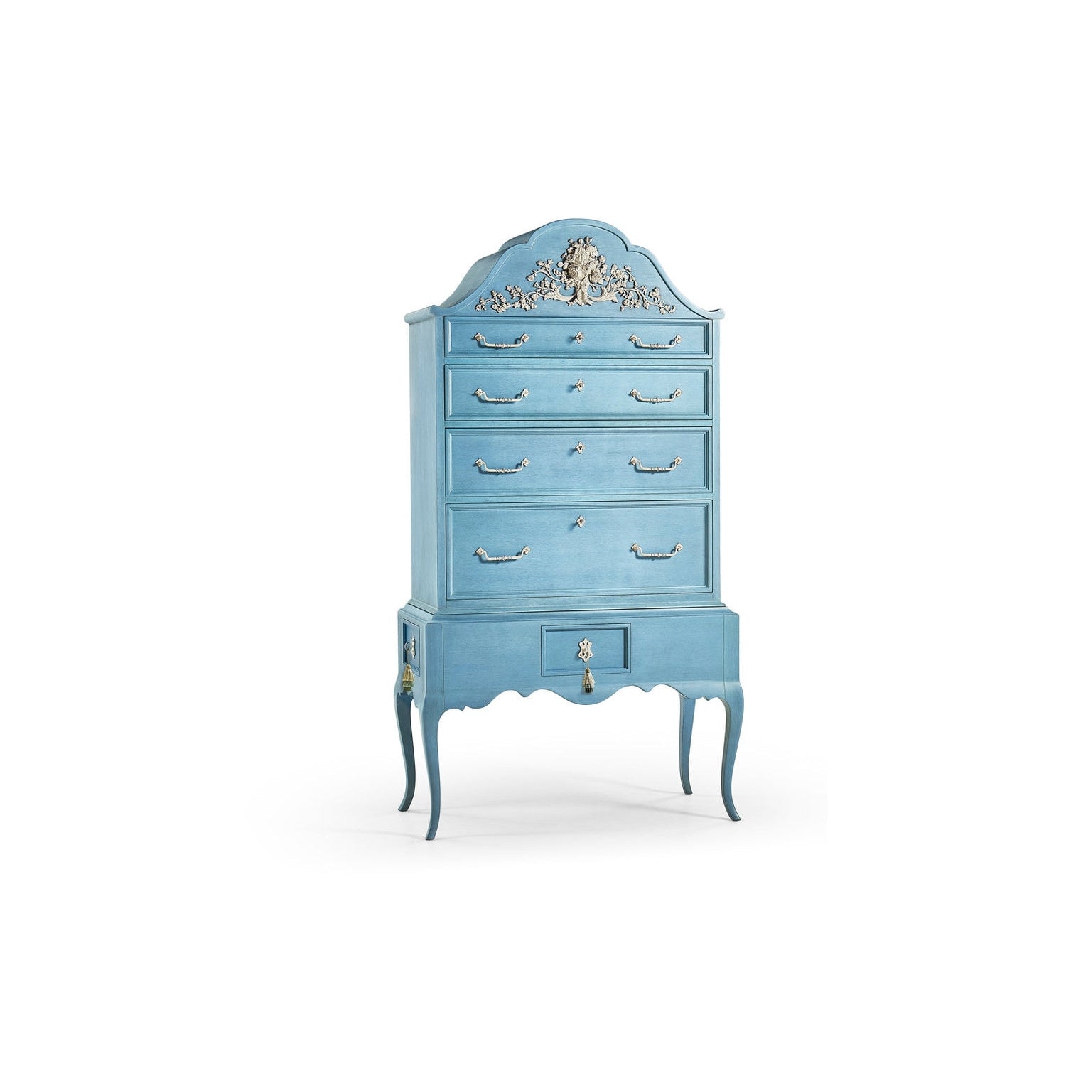 Cirrus Carved Tallboy-Jonathan Charles-JCHARLES-002-1-730-PDB-DressersBlue-2-France and Son