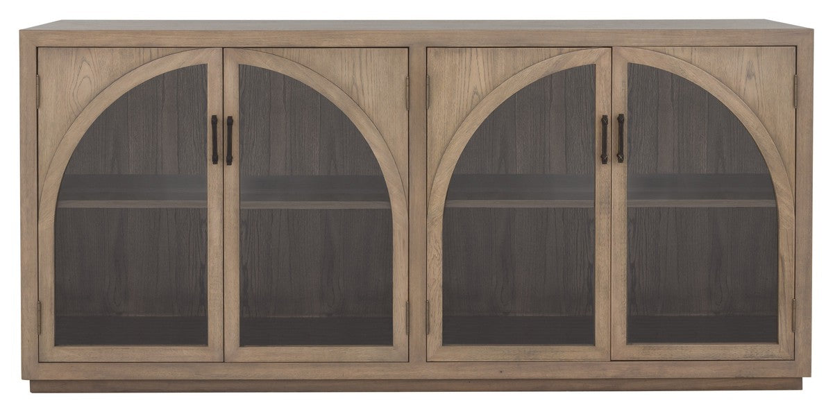 Everett Credenza - Biscotti - Red Oak