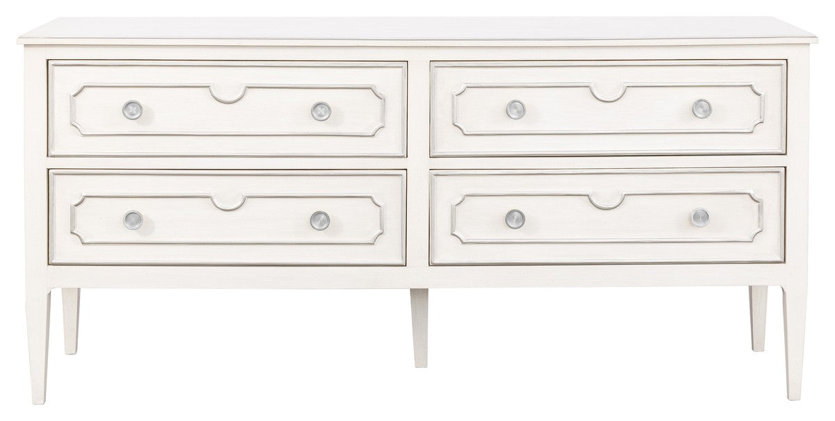 Camille Master Chest - Linen - Walnut Solids and Veneers