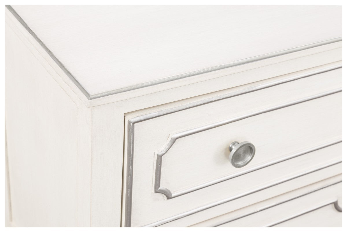 Camille Chest - Linen - Walnut Solids and Veneers