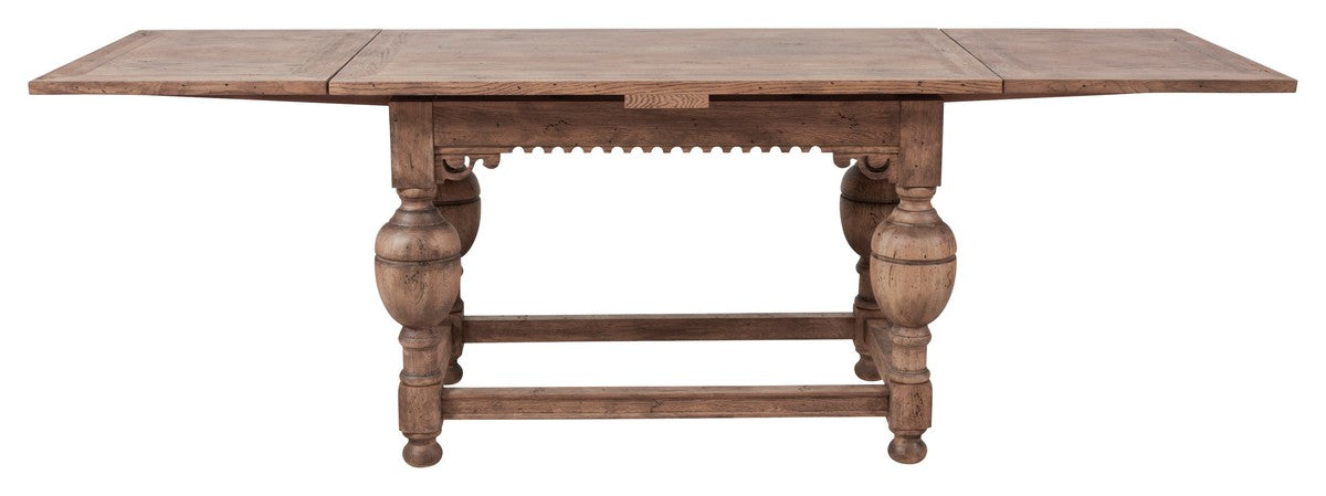 Arcadian Farmhouse Draw Leaf Dining Table - Burnished Oak - White Oak Solids & Veneers