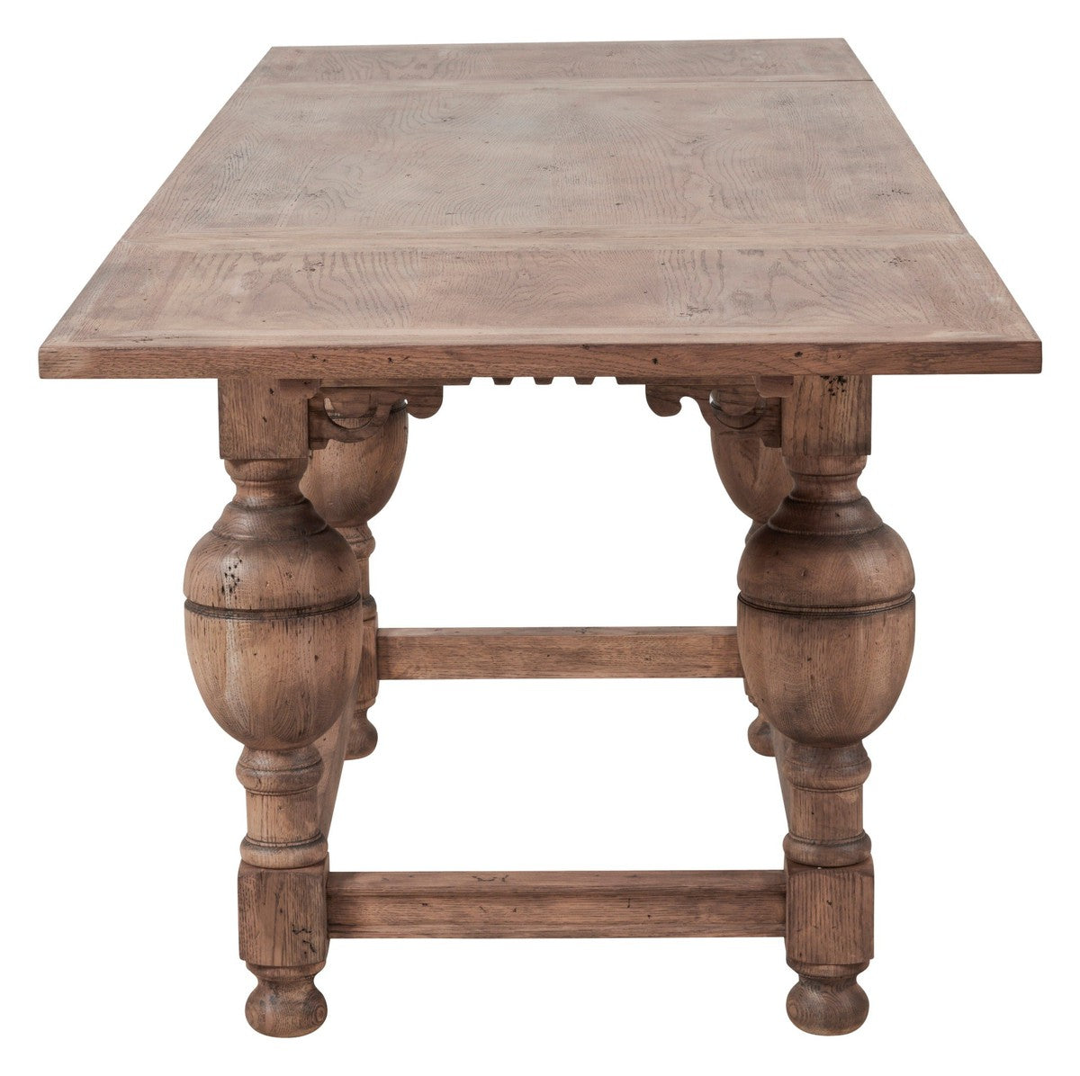 Arcadian Farmhouse Draw Leaf Dining Table - Burnished Oak - White Oak Solids & Veneers