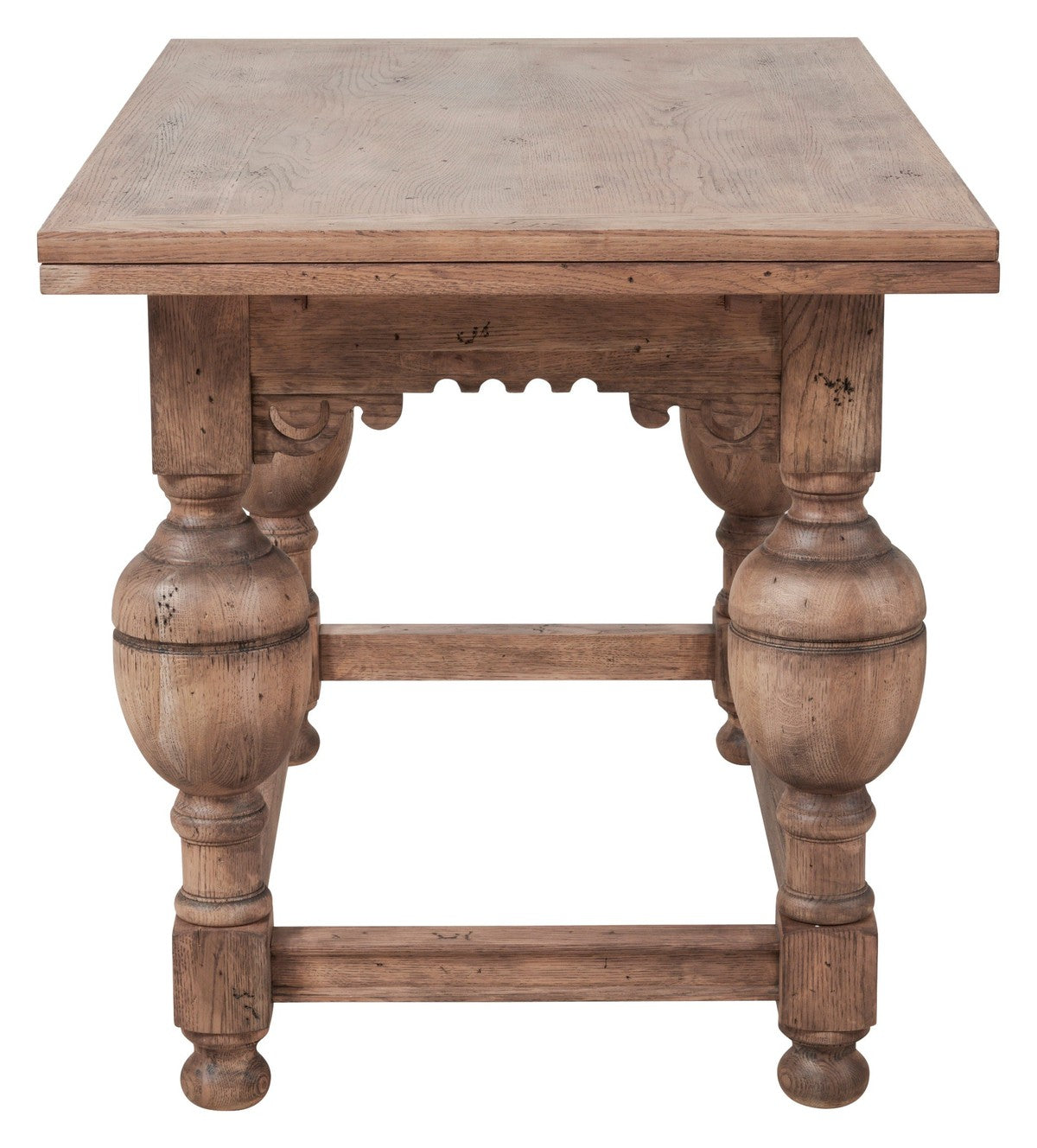 Arcadian Farmhouse Draw Leaf Dining Table - Burnished Oak - White Oak Solids & Veneers