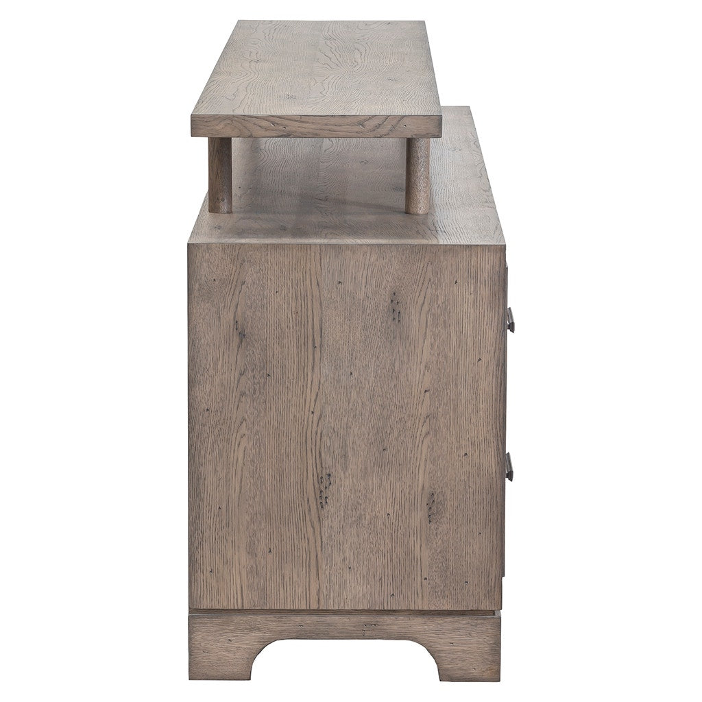 Arcadian Media Credenza - Burnished Oak - White Oak Solids & Veneers