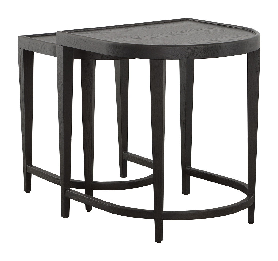 Helena Nesting Table - Charcoal - White Oak Solids and Veneers