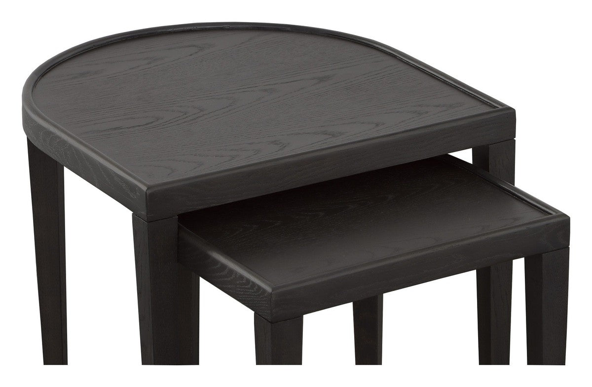 Helena Nesting Table - Charcoal - White Oak Solids and Veneers