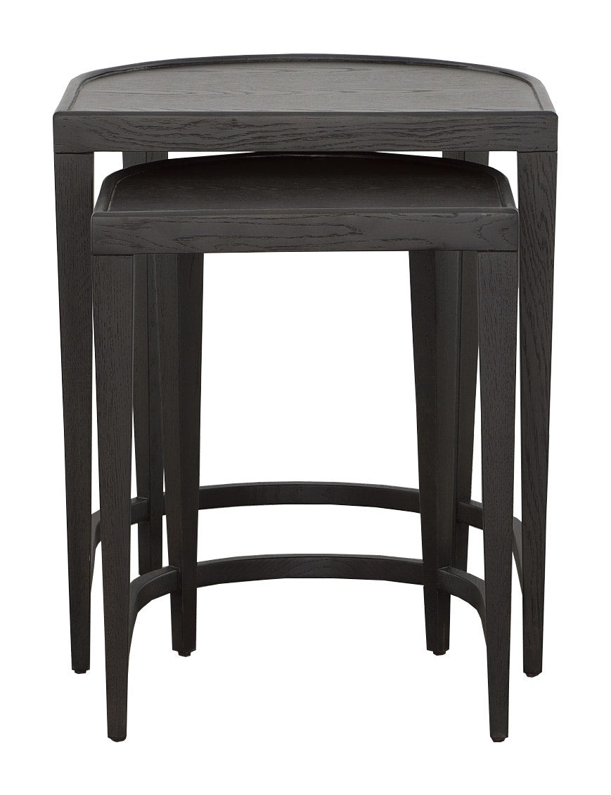 Helena Nesting Table - Charcoal - White Oak Solids and Veneers