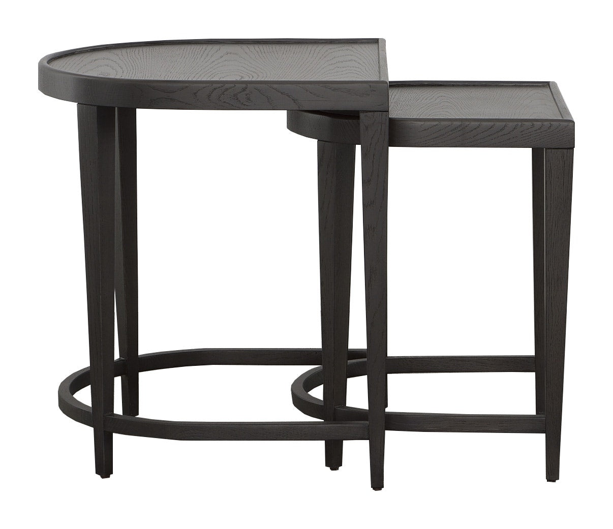 Helena Nesting Table - Charcoal - White Oak Solids and Veneers