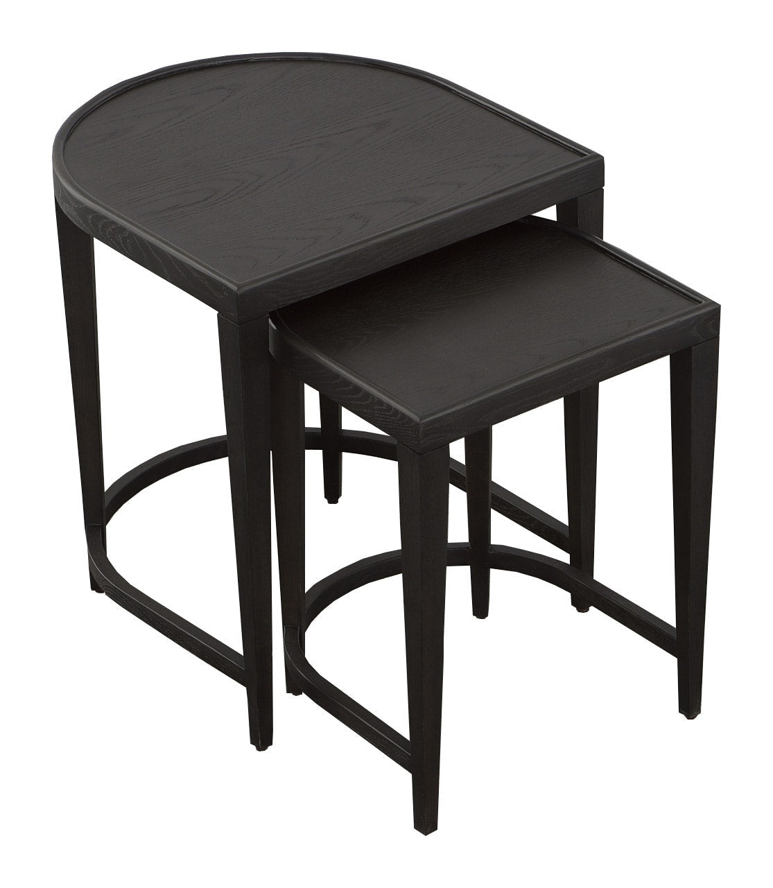 Helena Nesting Table - Charcoal - White Oak Solids and Veneers