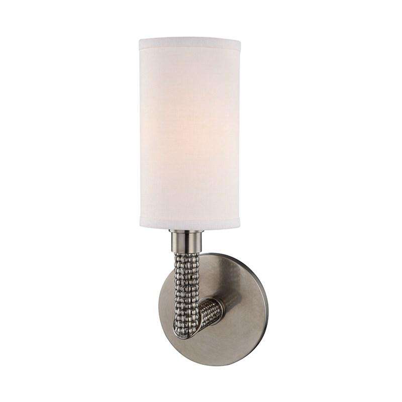 Dubois 1 Light Wall Sconce-Hudson Valley-HVL-1021-HN-Wall LightingHistoric Nickel-2-France and Son