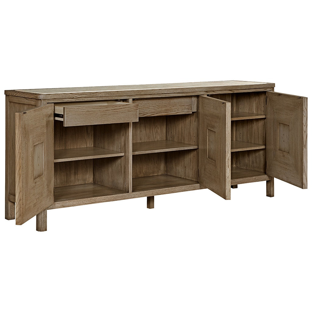 Cheñeais Credenza - French Oak - Select Red Oak Solids & Veneers