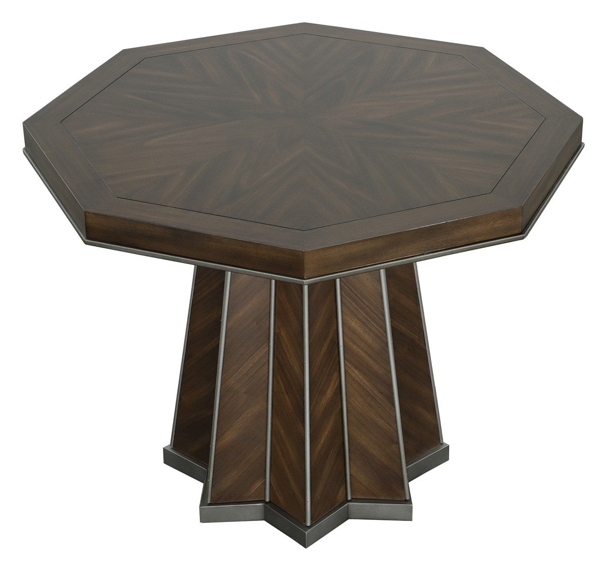 West Camden Center Hall Table - Tahitian Pearl - Walnut Solids and Veneers