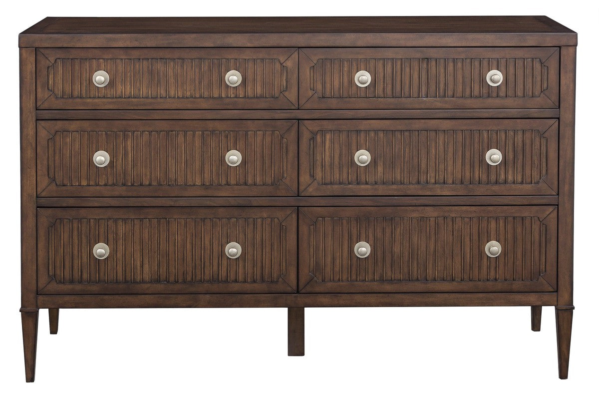 West Camden Dresser - Tahitian Pearl - Walnut,Metal Accents