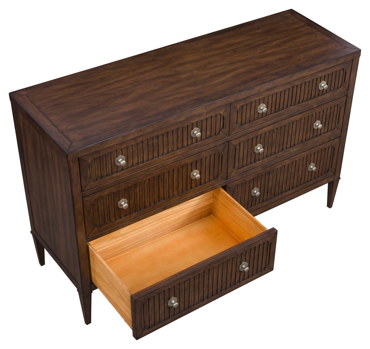 West Camden Dresser - Tahitian Pearl - Walnut,Metal Accents