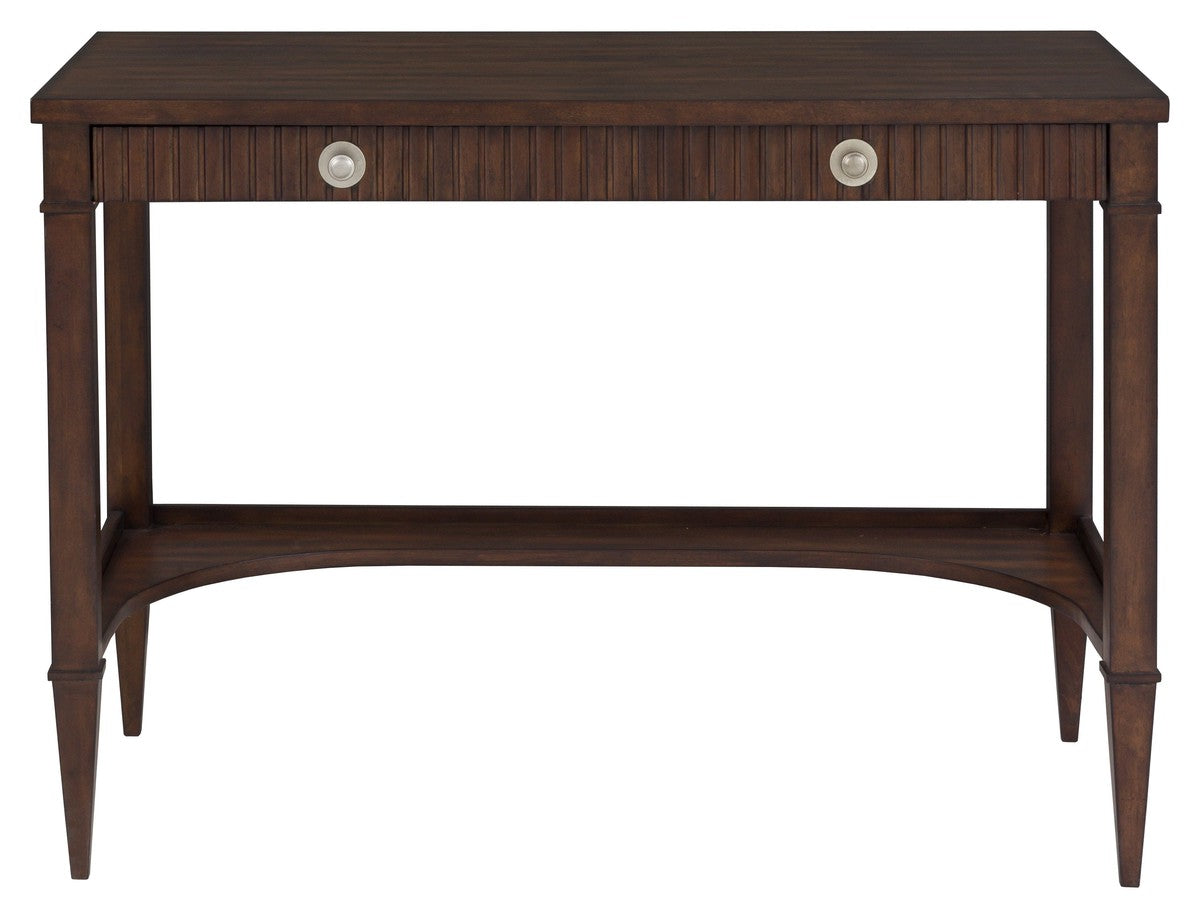 West Camden Desk - Tahitian Pearl - Walnut,Metal Accents