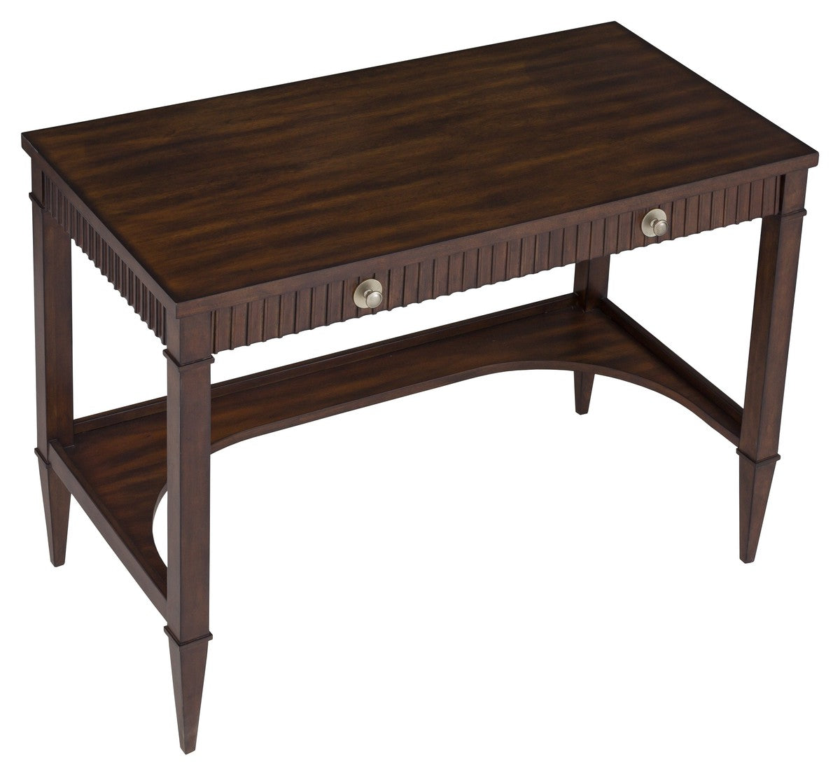 West Camden Desk - Tahitian Pearl - Walnut,Metal Accents