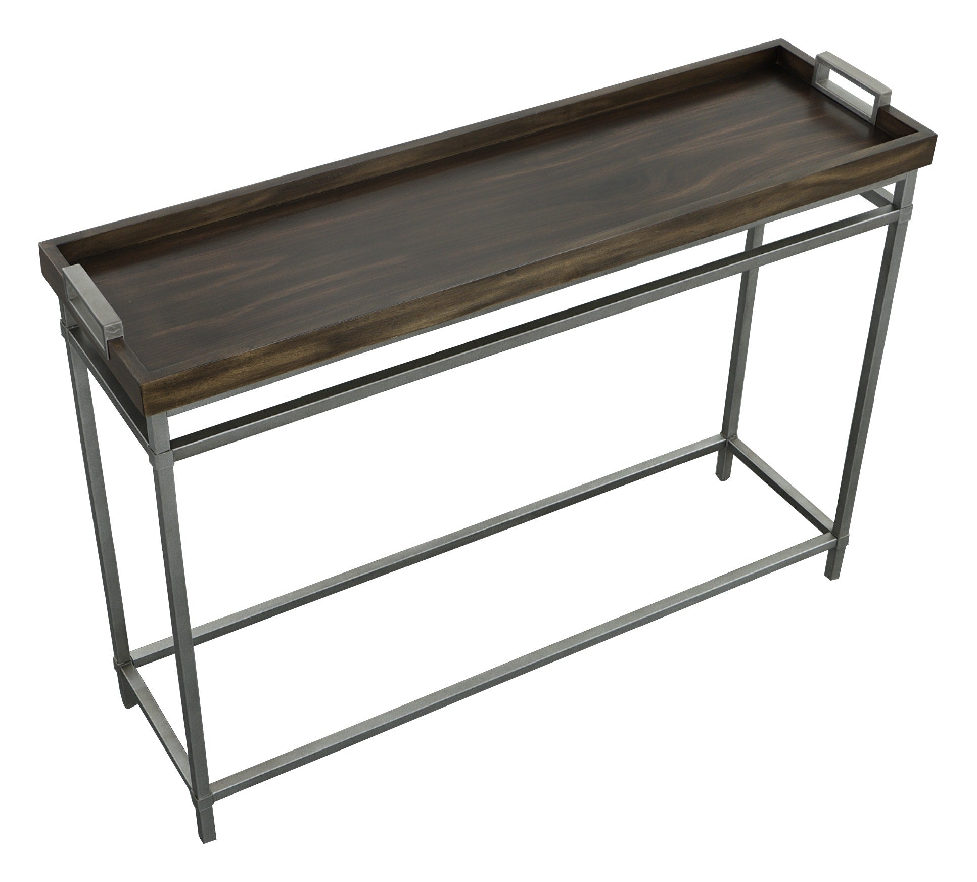 West Camden Console Table - Tahitian Pearl - Walnut Solids and Veneers