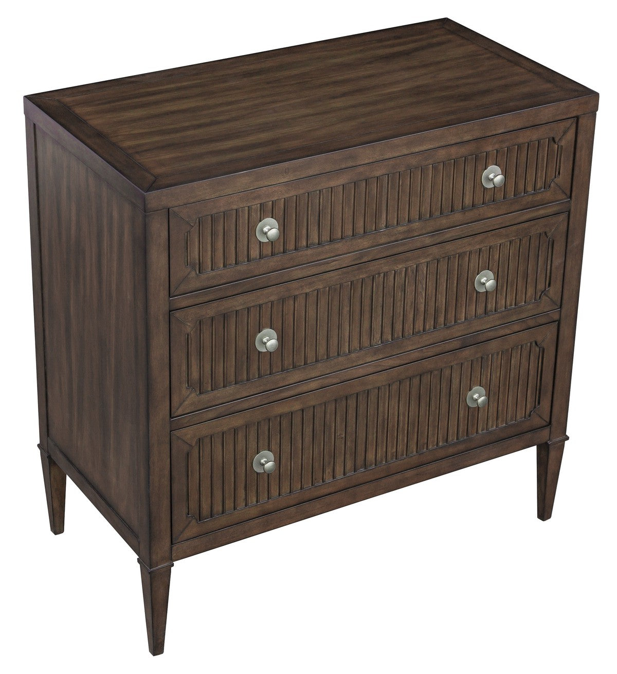 West Camden Chest - Tahitian Pearl - Metal Accents,Walnut