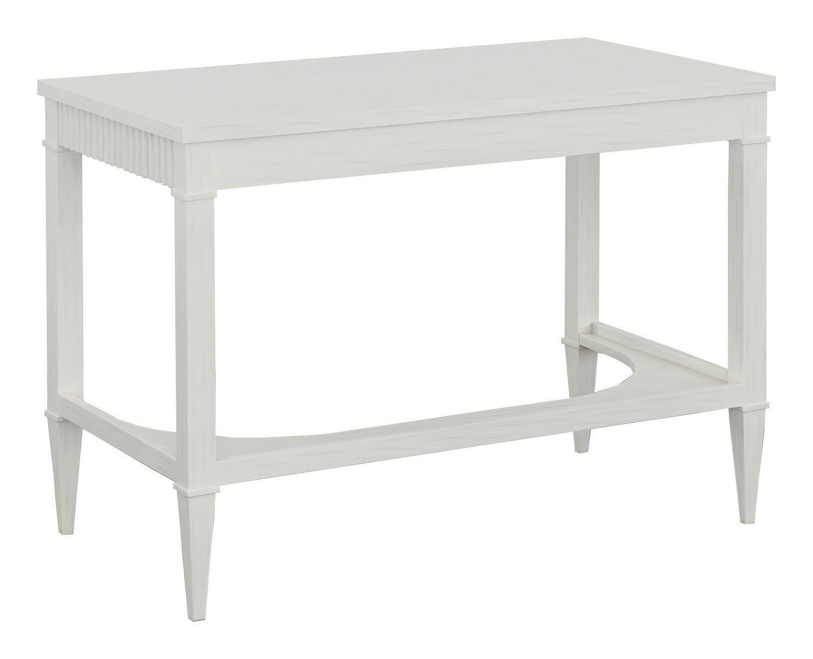 East Camden Desk - Pearl - Metal Accents,Poplar Solids and Veneers