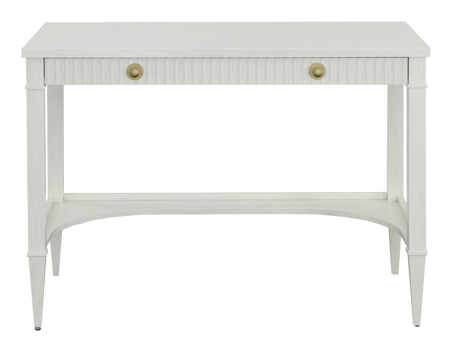 East Camden Desk - Pearl - Metal Accents,Poplar Solids and Veneers