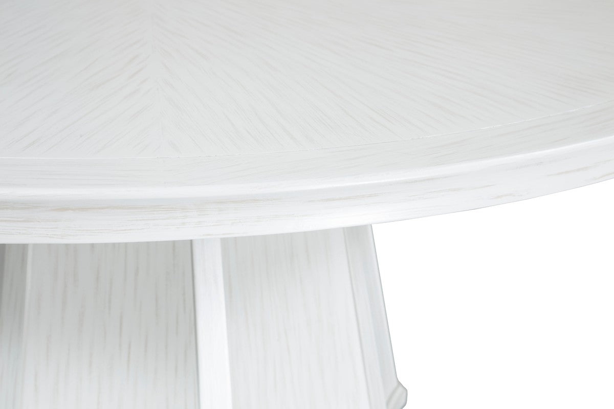 East Camden Scalloped Dining Table - Pearl - Poplar Solids & Veneers