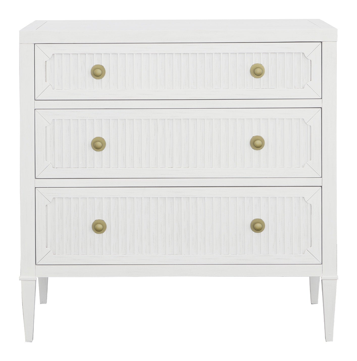 East Camden Chest - Pearl - Metal Accents,Poplar Solids and Veneers