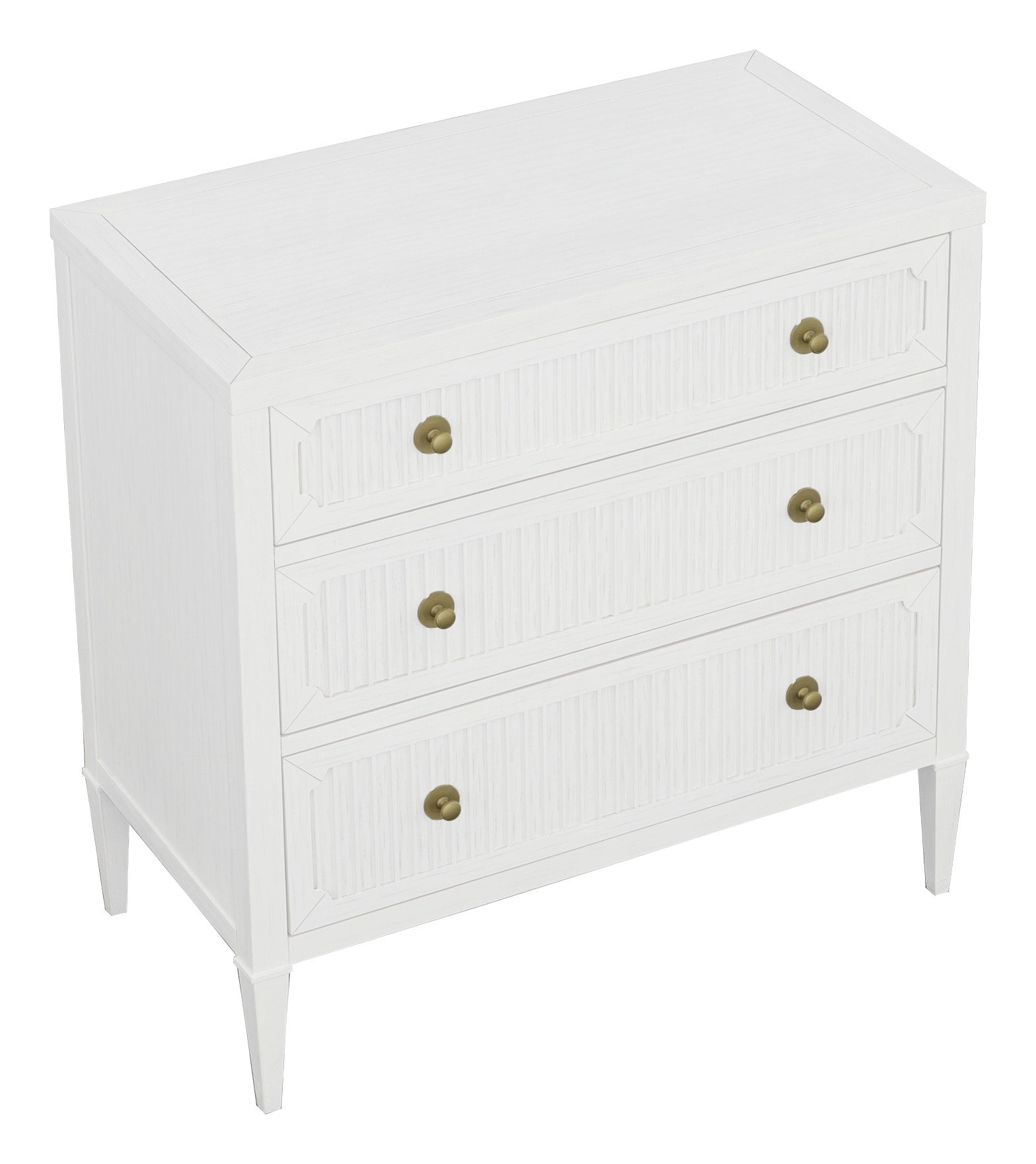 East Camden Chest - Pearl - Metal Accents,Poplar Solids and Veneers