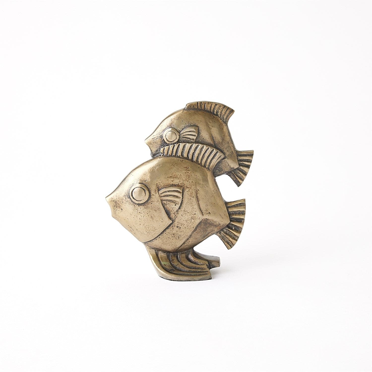 Fishy Sculpture - Antique Brass-Global Views-GVSA-7.80714-Decorative Objects-2-France and Son