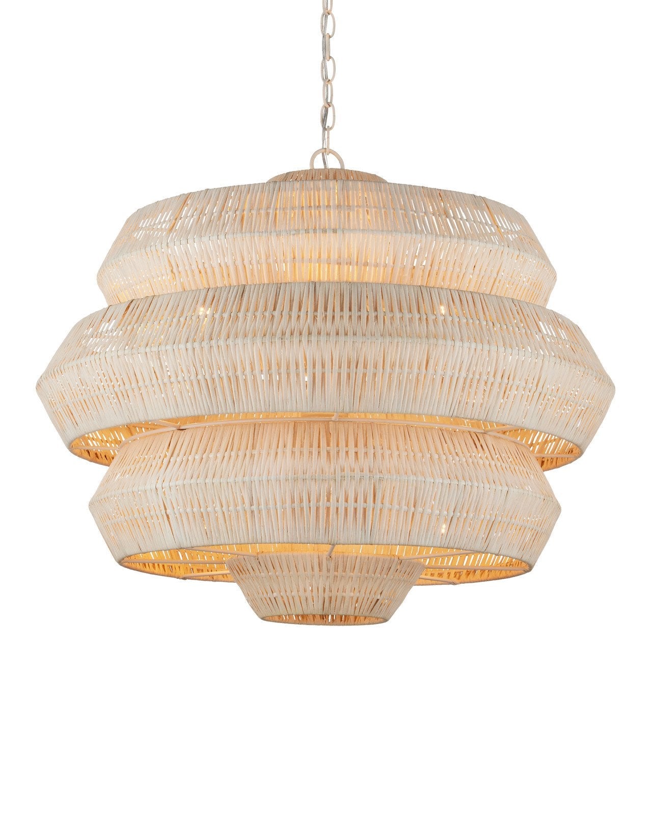 Antibes Medium White Chandelier