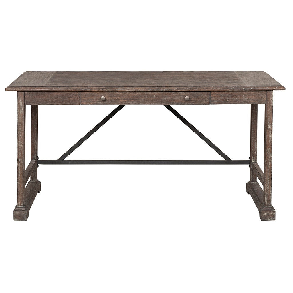 Rustique Writing Desk - Rustique - Quartered Elm, Ash Solids & Veneers