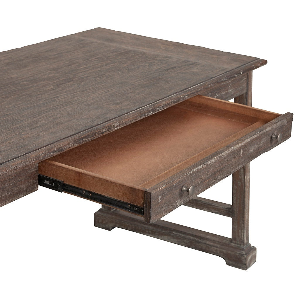 Rustique Writing Desk - Rustique - Quartered Elm, Ash Solids & Veneers