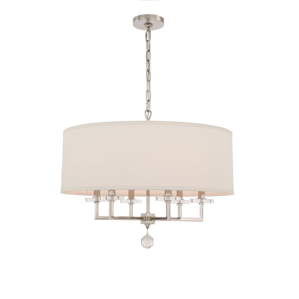 Paxton 6 Light Chandelier-Crystorama Lighting Company-CRYSTO-8116-AG-ChandeliersAged Brass-7-France and Son