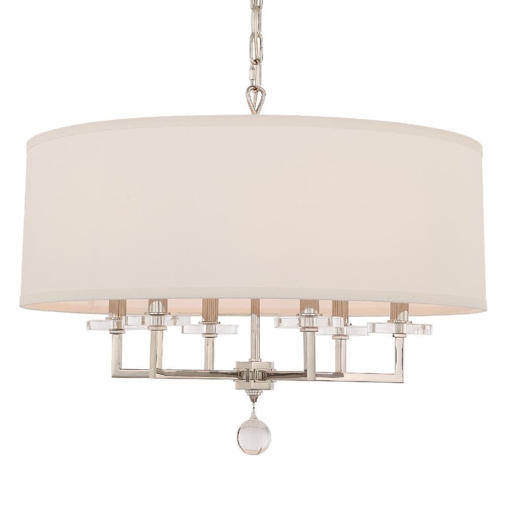 Paxton 6 Light Chandelier-Crystorama Lighting Company-CRYSTO-8116-AG-ChandeliersAged Brass-8-France and Son