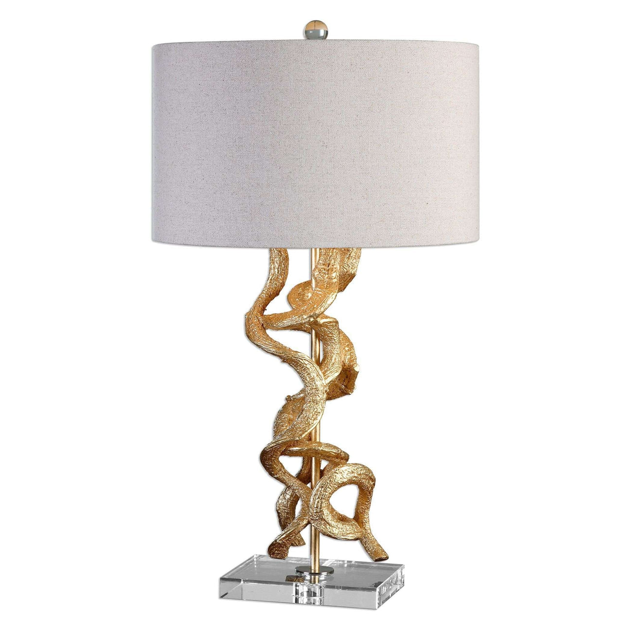 Twisted Vines Gold Table Lamp-Uttermost-UTTM-27113-1-Table Lamps-1-France and Son