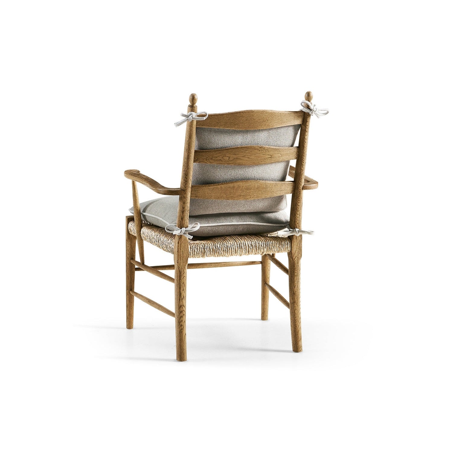 Doppler Ladder Back Arm Chair-Jonathan Charles-JCHARLES-003-2-000-BLW-Dining ChairsGrey - Natural-8-France and Son