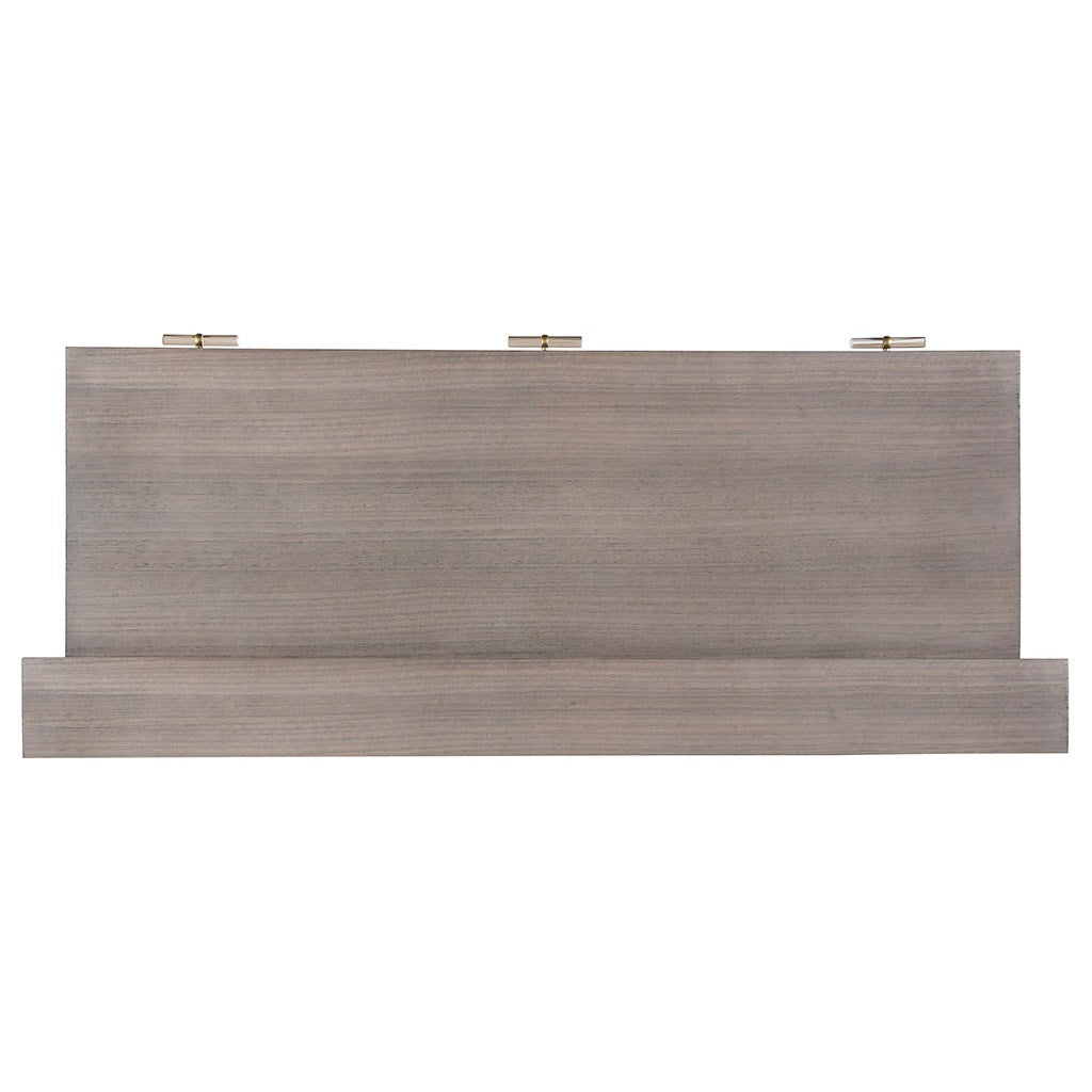 Park Avenue Desk - Grecian Clay - Oak Solids, Figured Eucalyptus Veneer,Metal