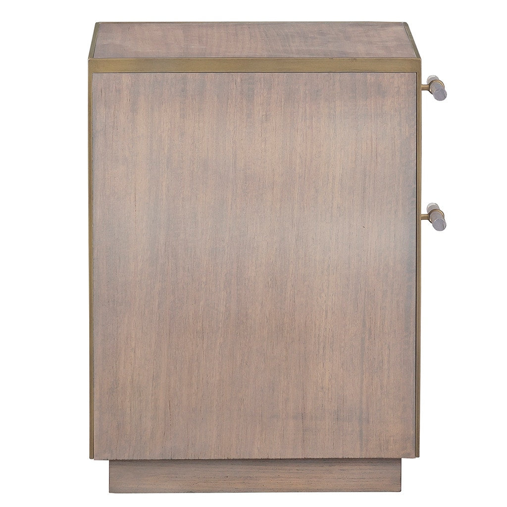 Park Avenue Mobile File - Grecian Clay - Oak Solids, Figured Eucalyptus Veneer,Metal