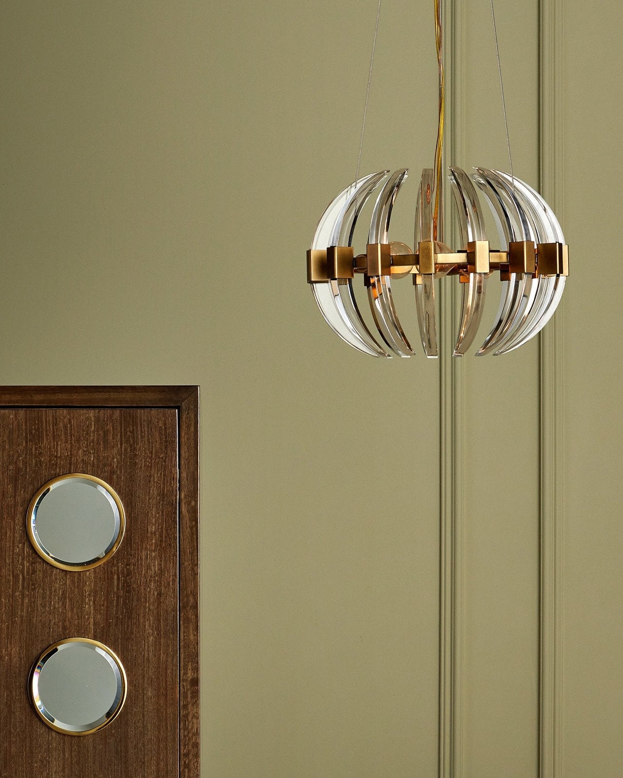 Coquette Small Brass Chandelier