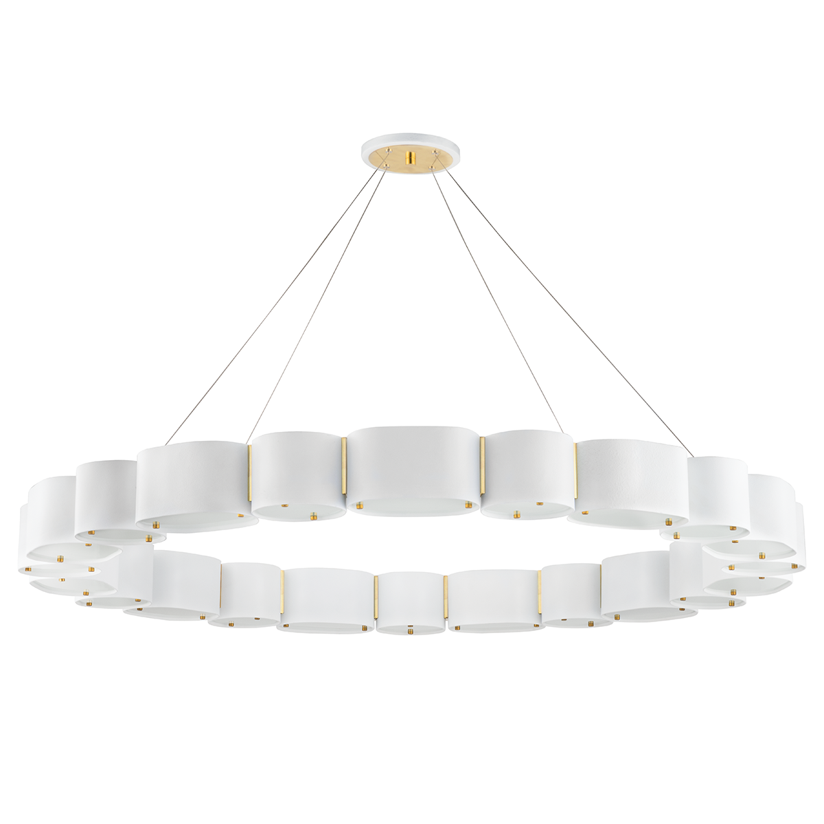 Opal 22 Light Chandelier-Corbett Lighting-CORBETT-393-50-SWH/VB-ChandeliersWhite-2-France and Son