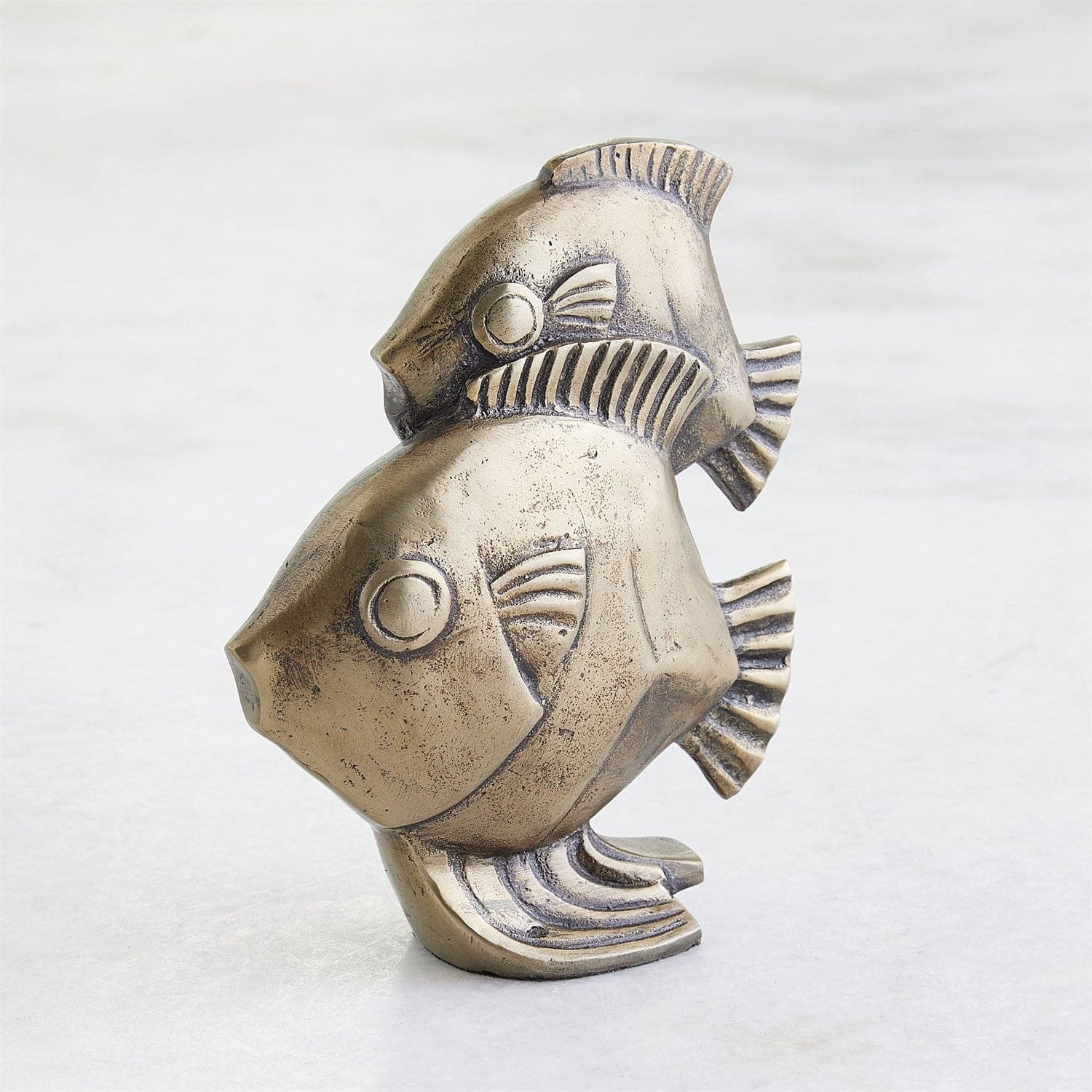 Fishy Sculpture - Antique Brass-Global Views-GVSA-7.80714-Decorative Objects-3-France and Son